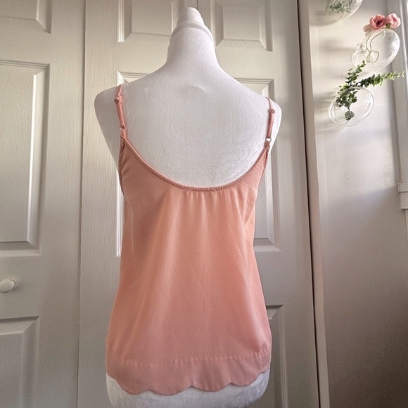 LUSH Scalloped Blouse in Blush - Picture 4 of 6